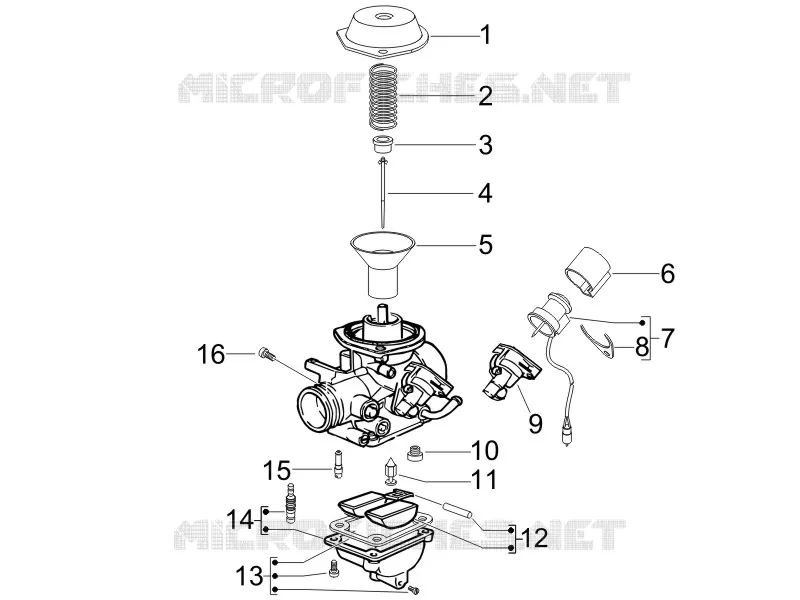 Composants de carburateur VESPA VESPA-SCOOTER 150 LXV 2009  LXV 4T