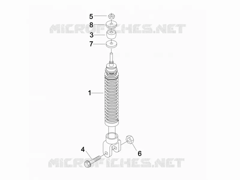 Suspension arrière - Amortisseur/s VESPA VESPA-SCOOTER 50 LXV 2013  LXV 4T 2V 25 Km/h