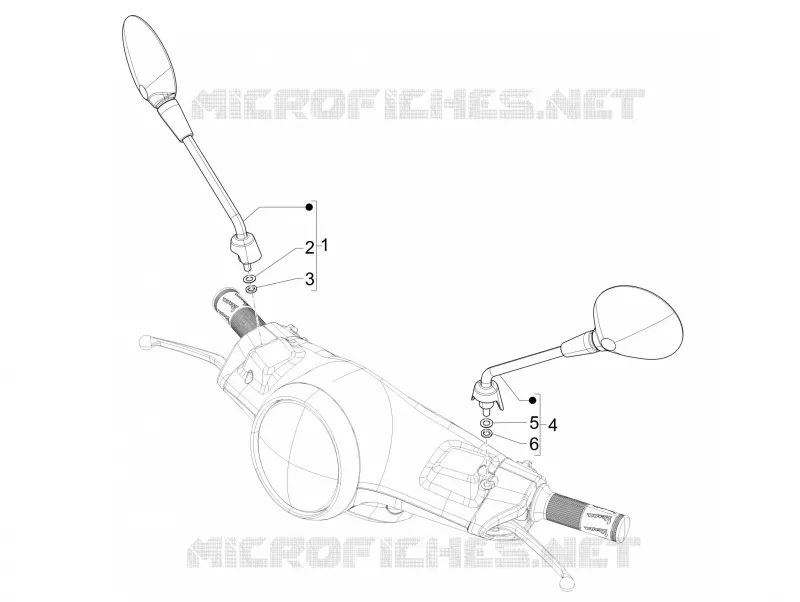 Rétroviseur/s VESPA VESPA-SCOOTER 150 PRIMAVERA 2013  4T 3V ie Primavera