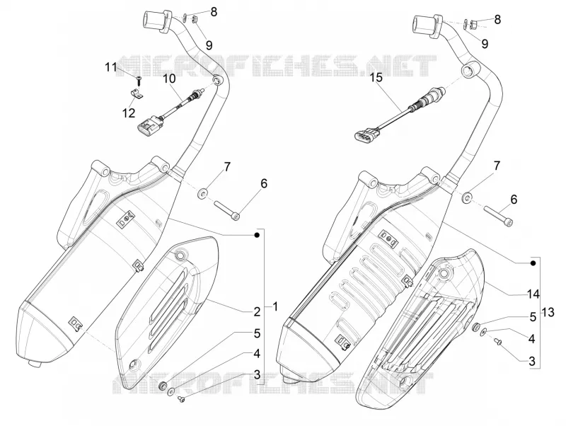 Silencieux VESPA VESPA-SCOOTER 150 PRIMAVERA 2014  4T 3V ie Primavera