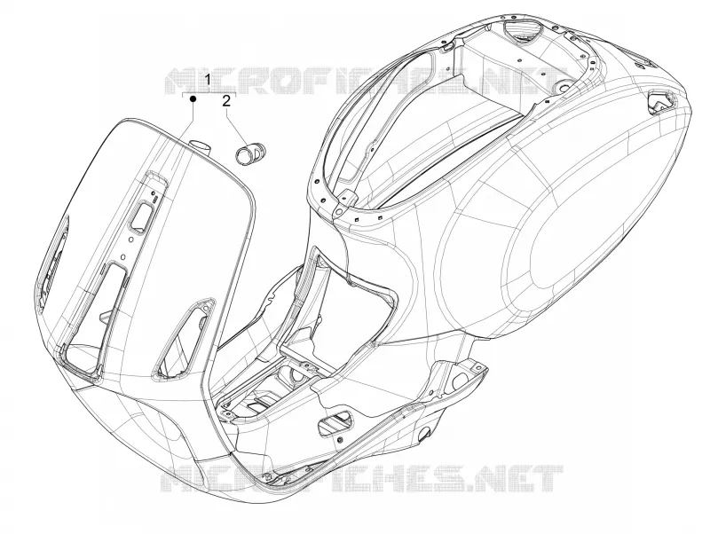 Châssis/coque VESPA VESPA-SCOOTER 150 PRIMAVERA 2016  4T 3V ie Primavera
