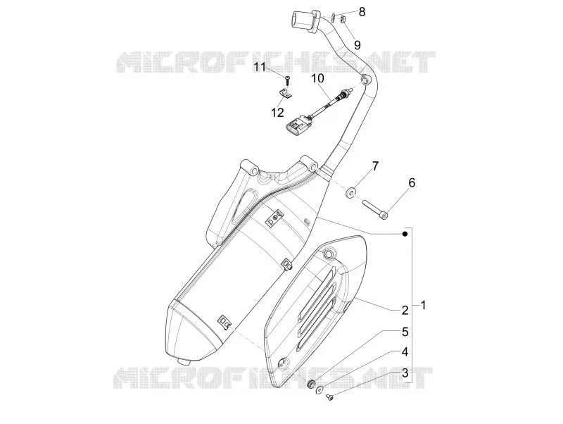 Silencieux VESPA VESPA-SCOOTER 150 PRIMAVERA 2016  4T 3V ie Primavera