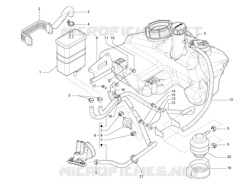 Système anti-évaporation VESPA VESPA-SCOOTER 150 PRIMAVERA 2015  4T 3V ie Primavera