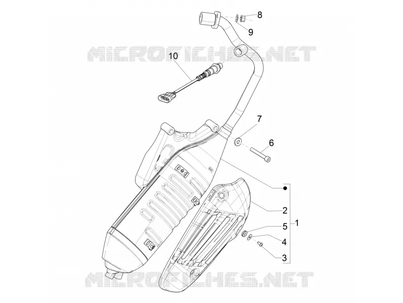 Silencieux VESPA VESPA-SCOOTER 150 PRIMAVERA 2016  Primavera 4T 3V iGet E4 ABS
