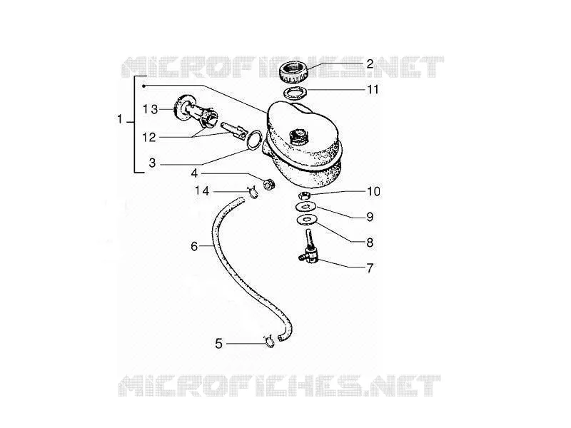 Réservoir huile VESPA VESPA-SCOOTER 125 PX 2008  PX 30 Anni