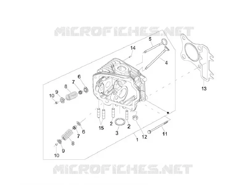 Ensemble culasse - Soupape VESPA VESPA-SCOOTER 125 S 2009  S 4T