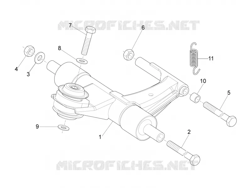 Bras oscillant VESPA VESPA-SCOOTER 125 S 2016  S 4T 3V E3 ie