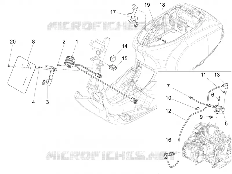 Régulateurs de tension - Centrales electroniques - Bobine H.T. VESPA VESPA-SCOOTER 125 S 2014  S 4T 3V E3 ie