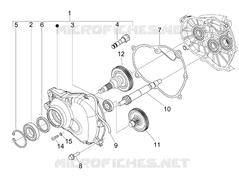 Ensemble réducteur VESPA VESPA-SCOOTER 125 S 2008  S 4T E3