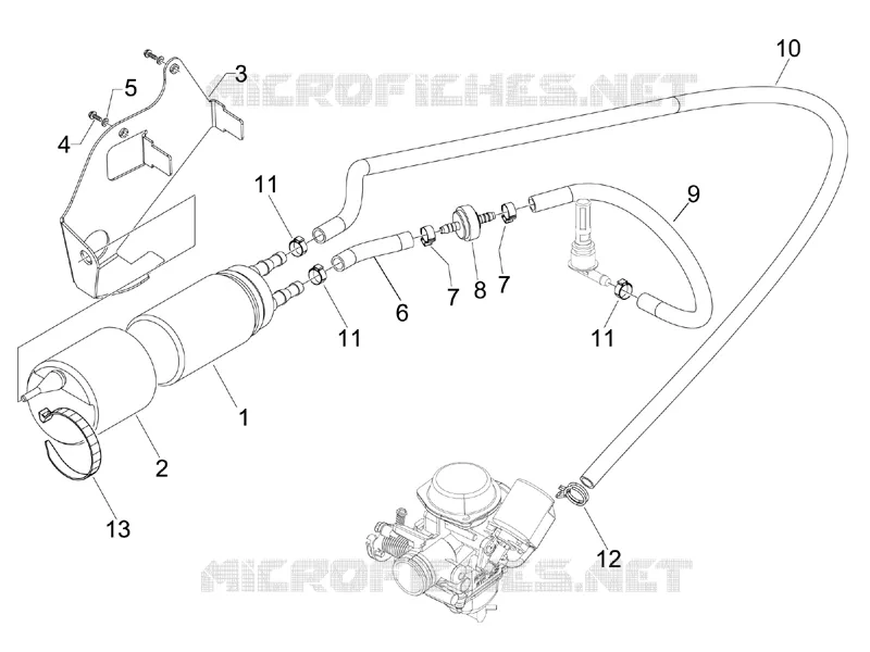 Instalation de l'alimentation VESPA VESPA-SCOOTER 150 S 2008  S 4T