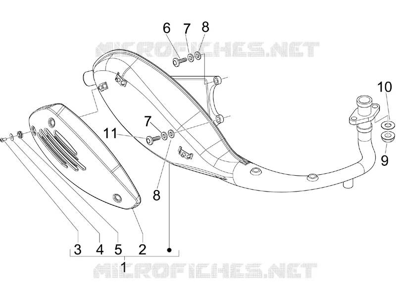 Silencieux VESPA VESPA-SCOOTER 150 S 2008  S 4T