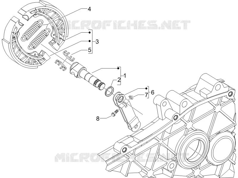 Frein posterieur - Mâchoire VESPA VESPA-SCOOTER 150 S 2011  S 4T 2V E3