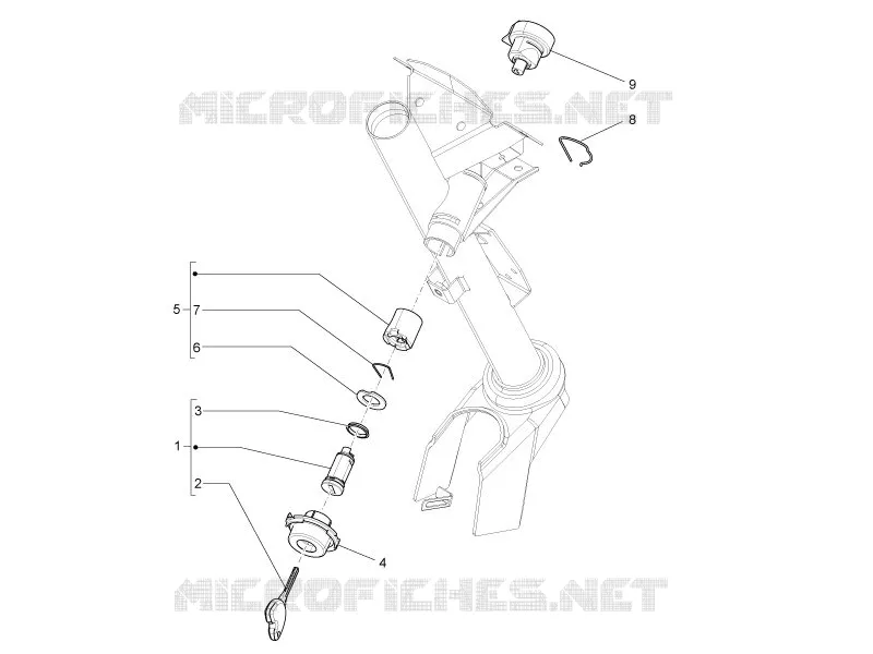Serrures VESPA VESPA-SCOOTER 150 S 2013  S 4T ie College