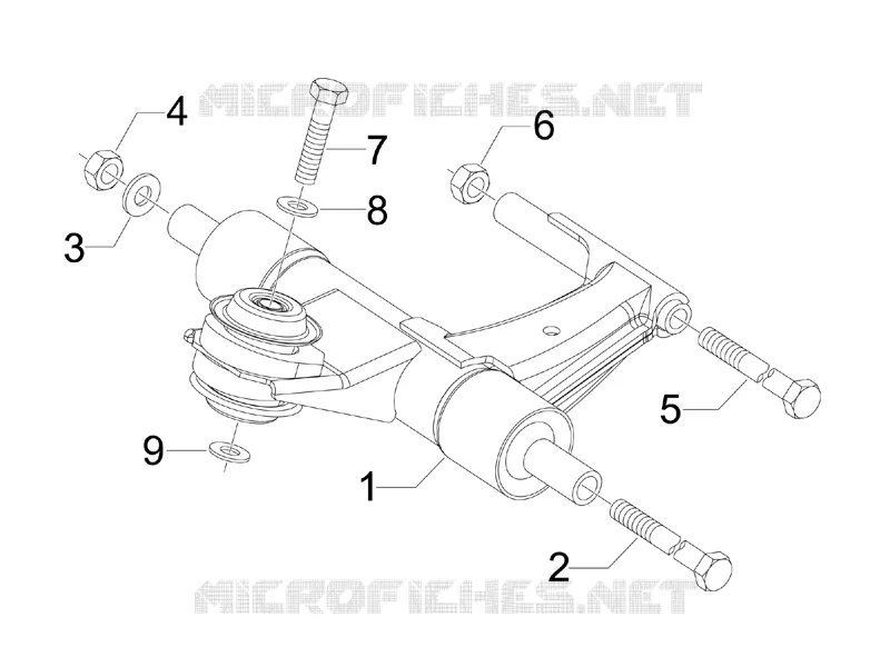 Bras oscillant VESPA VESPA-SCOOTER 50 S 2010  S 2T College