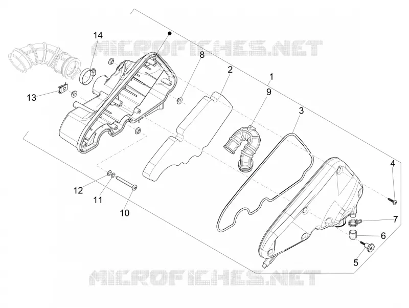 Filtre à air VESPA VESPA-SCOOTER 50 S 2014  S 4T 4V College