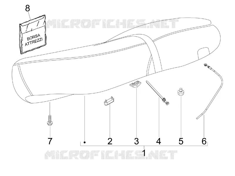Selle/sieges VESPA VESPA-SCOOTER 50 S 2014  S 4T 4V College