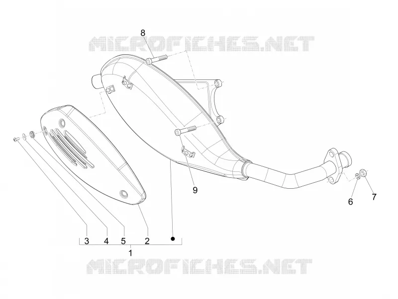 Silencieux VESPA VESPA-SCOOTER 50 S 2011  S 4T 4V College
