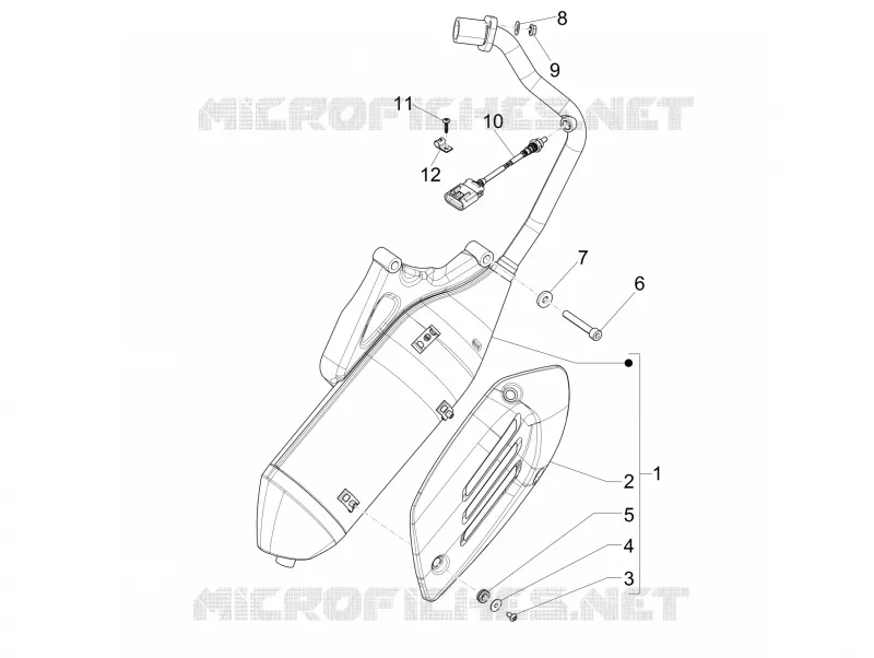 Silencieux VESPA VESPA-SCOOTER 150 SPRINT 2015  Sprint 4T 3V ie