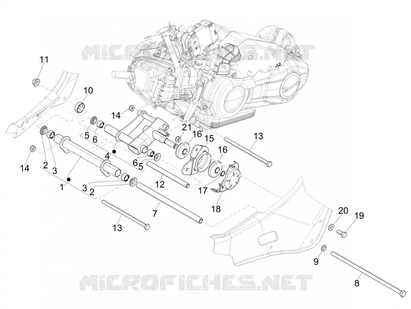 Bras oscillant VESPA VESPA-SCOOTER 150 SPRINT 2015  Sprint 4T 3V ie