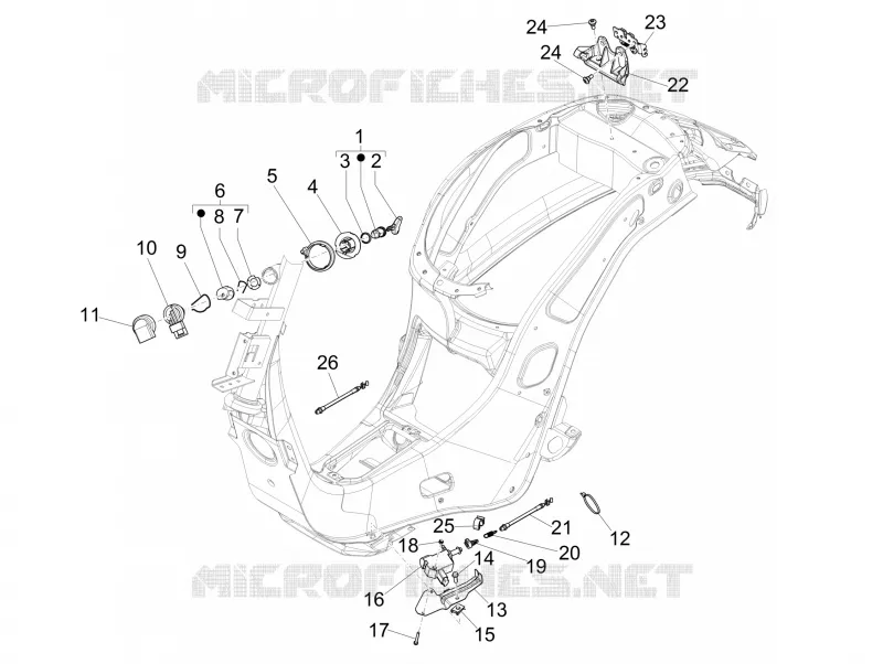 Serrures VESPA VESPA-SCOOTER 150 SPRINT 2015  Sprint 4T 3V ie