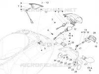 Eclairages arrière - Clignotants Installation électrique 50 gilera-piaggio-vespa SPRINT 2015 34