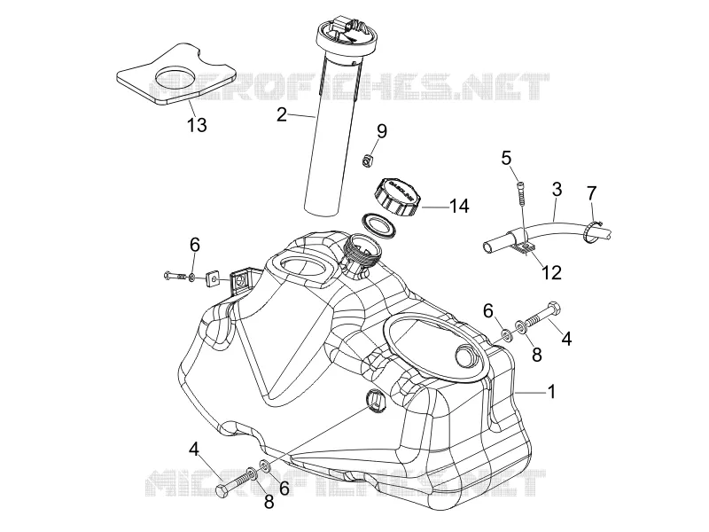 Réservoir carburant PIAGGIO PIAGGIO-SCOOTER 250 BEVERLY 2007  Beverly Cruiser E3