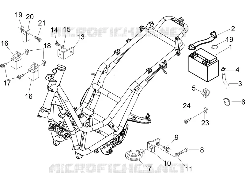 Relais - Batterie - Avertisseur sonore PIAGGIO PIAGGIO-SCOOTER 250 BEVERLY 2006  Beverly ie E3