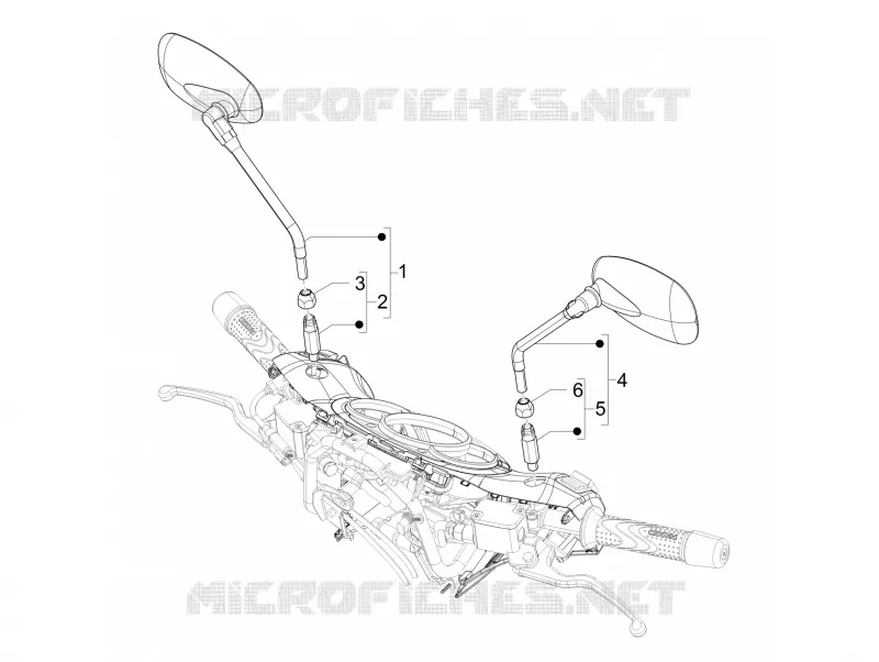 Rétroviseur/s PIAGGIO PIAGGIO-SCOOTER 300 BEVERLY 2016  Beverly ie ABS E4