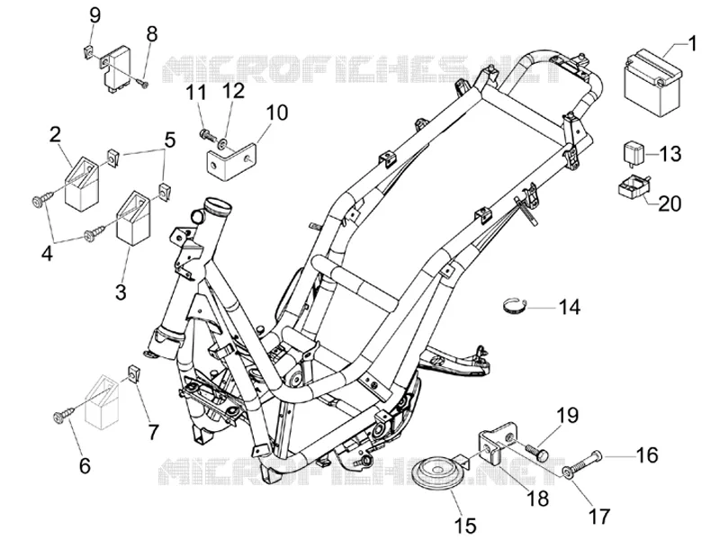 Relais - Batterie - Avertisseur sonore PIAGGIO PIAGGIO-SCOOTER 300 BV 2011  BV ie Tourer
