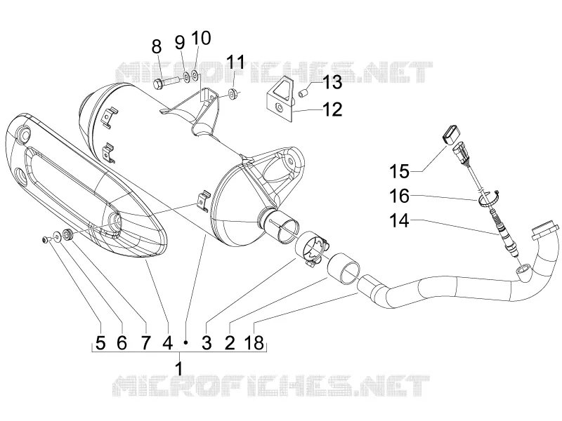 Silencieux PIAGGIO PIAGGIO-SCOOTER 300 BV 2010  BV ie Tourer