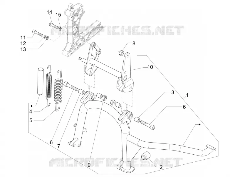 Béquille/s PIAGGIO PIAGGIO-SCOOTER 500 MP3 2014  MP3 500 Sport