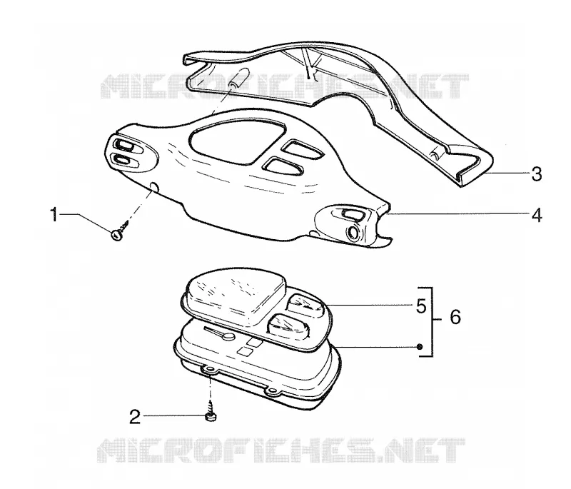 Cache-guidon PIAGGIO PIAGGIO-SCOOTER 125 SFERA 1998  Sfera 125