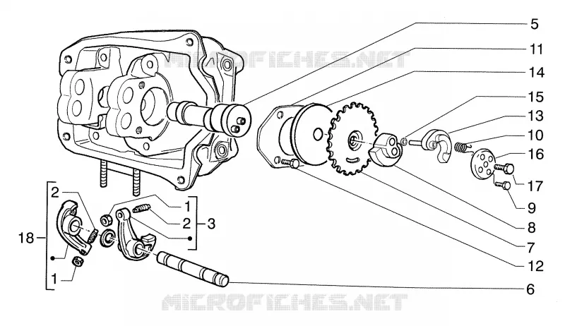 Support culbuteur PIAGGIO PIAGGIO-SCOOTER 125 SUPER-HEXAGON Other year  Super Hexagon GTX 12