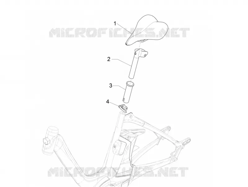 Selle/sieges PIAGGIO PIAGGIO-BICYCLE Electric WI-BIKE 2017  Wi-Bike Deore Comfort
