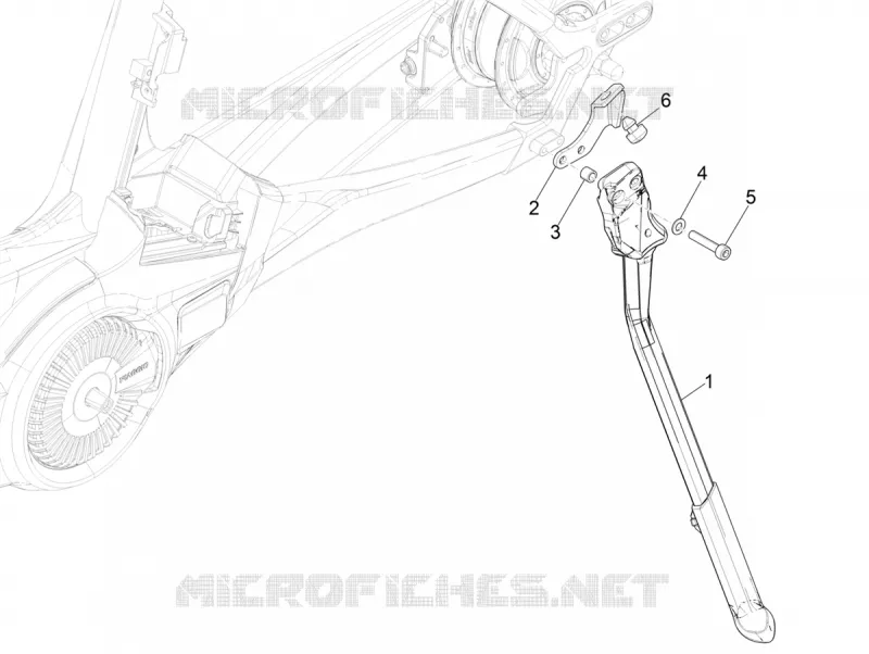 Béquille/s PIAGGIO PIAGGIO-BICYCLE Electric WI-BIKE 2017  Wi-Bike Mech Comfort