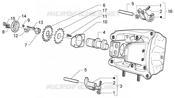 Ensemble support Balanciers GILERA GILERA-SCOOTER 500 NEXUS 2003  Nexus 500
