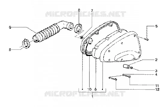 Air cleaner GILERA GILERA-SCOOTER 125 RUNNER 1999  Runner 125 FX 2T