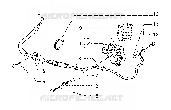 Caliper(vehicle wth rear hub brake) GILERA GILERA-SCOOTER 125 RUNNER 1999  Runner 125 FX 2T