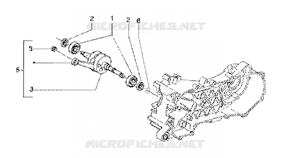 Crankshaft GILERA GILERA-SCOOTER 125 RUNNER 2001  Runner 125 FX 2T
