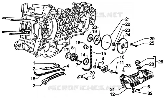 Oil pump-oil pan GILERA GILERA-SCOOTER 125 RUNNER 2003  Runner 125 VX 4T