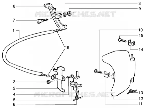 Petrol cap-steering wheel lock GILERA GILERA-SCOOTER 125 RUNNER 2003  Runner 125 VX 4T