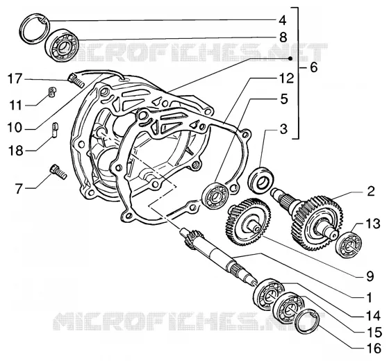 Rear wheel shaft GILERA GILERA-SCOOTER 125 RUNNER 2004  Runner 125 VX 4T