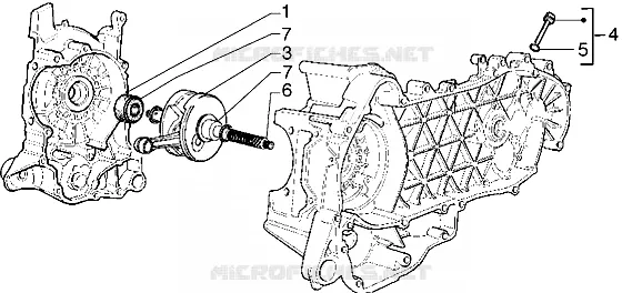 Crankshaft GILERA GILERA-SCOOTER 180 RUNNER 2003  Runner 180 VXR
