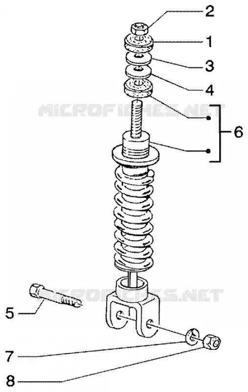 Rear damper GILERA GILERA-SCOOTER 50 RUNNER 2002  Runner 50 Poggiali