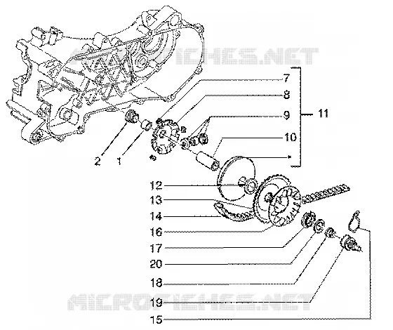 Driving pulley GILERA GILERA-SCOOTER 50 RUNNER 2003  Runner 50 SP