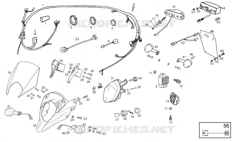 Feux - Circuit electrique GILERA GILERA-MOTORCYCLES 50 RCR 2011  RCR 50
