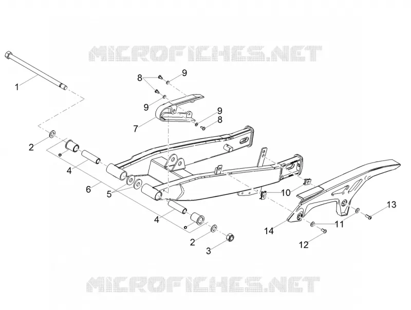 Fourche arriere GILERA GILERA-MOTORCYCLES 50 RCR 2018  RCR 50 E4