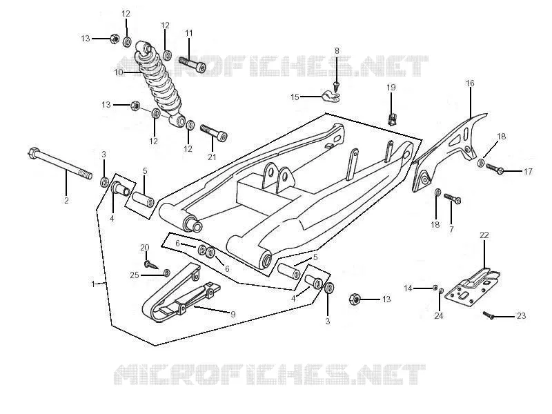 Suspension arrière - Amortisseur/s GILERA GILERA-MOTORCYCLES 50 SMT 2006  SMT 50