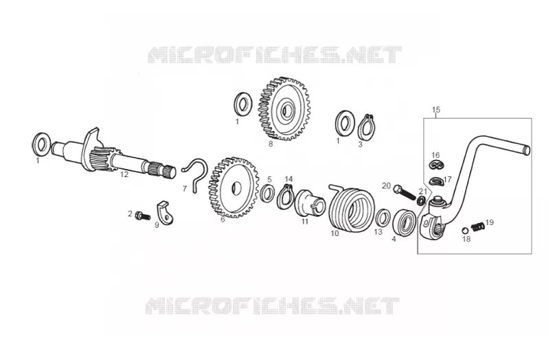 Arbre dém. GILERA GILERA-MOTORCYCLES 50 SMT 2014  SMT 50