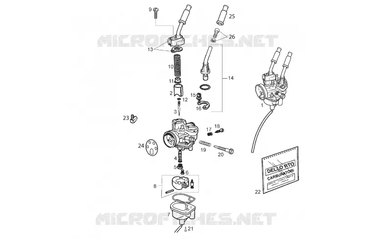Carburateur GILERA GILERA-MOTORCYCLES 50 SMT 2015  SMT 50